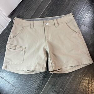 The North Face Women's Tan Cargo Shorts with Utility Pocket